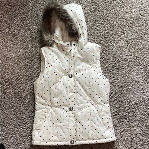 Burton Hooded Vest with Fur Trim